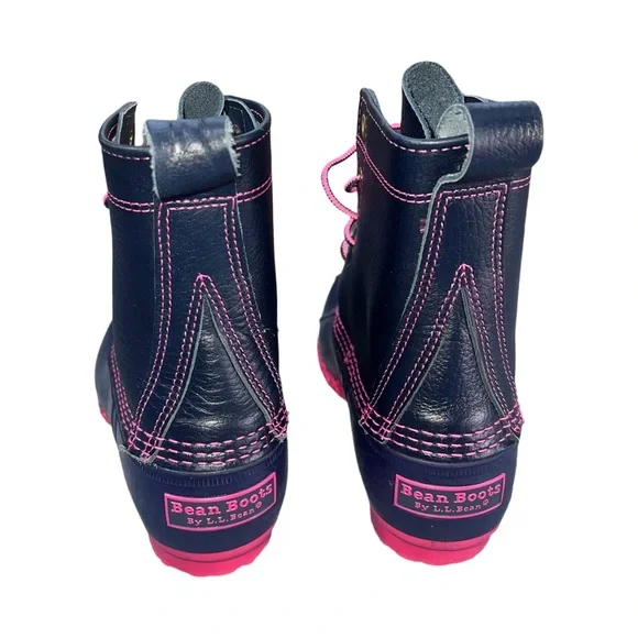 ⭐ L.L. Bean Duck Boots | Pink & Navy | Lightly Used ⭐ - Picture 8 of 12